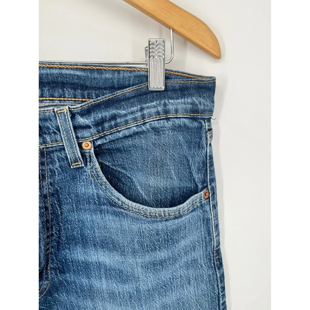 LEVIS 505 Regular Fit Jeans Mens 34x32 Blue Straight Leg Denim